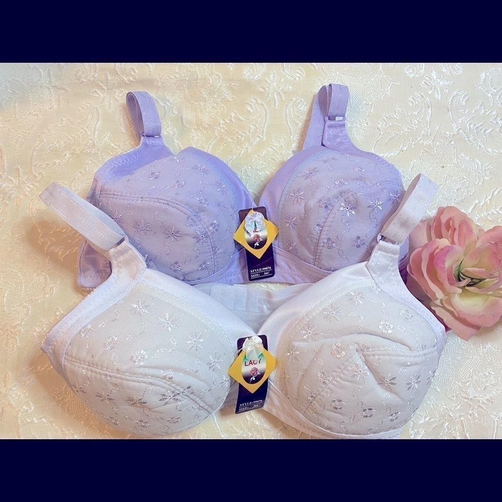 🌷Lacy assorted embroidery floral print sexy Bras
